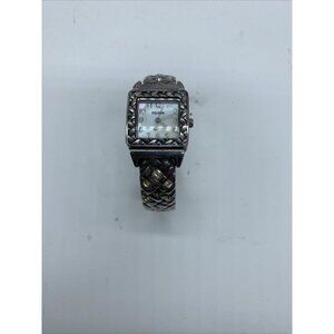 Golden Bracelet Watch Silver Tone Women's Quartz